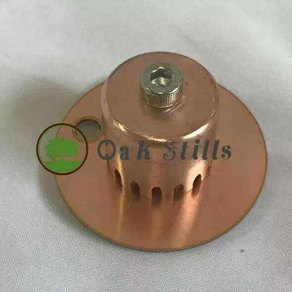 2 inch Copper Bubble Plate & Downcomer for Moonshine Still Spirit Reflux Column