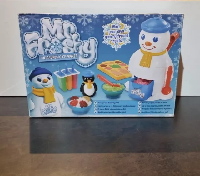 Mr Frosty The Ice Crunchy Maker, Retro Plastic Snowman Shaped Toy