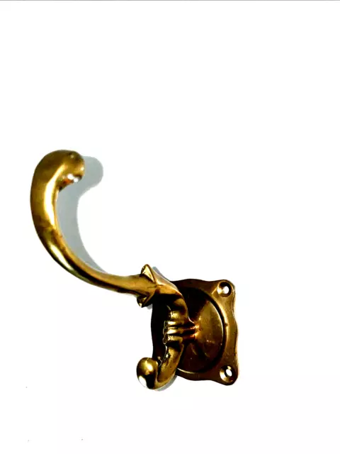 Brass Vintage Ornate Coat/Hat/Towell Hooks 3"