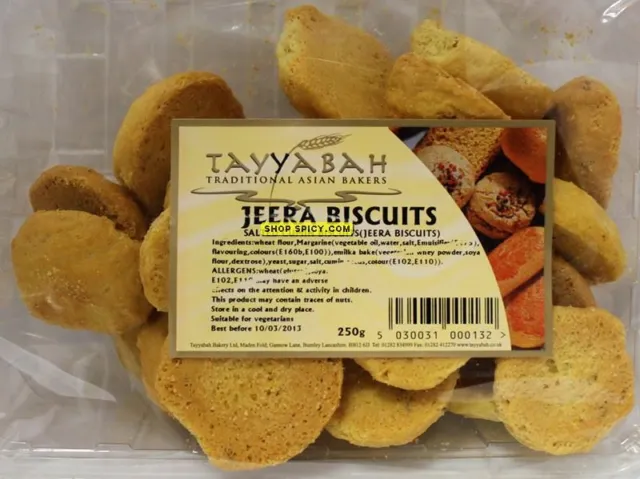 Tayyabah - Biscuits Jeera - 250 g - Lot de 3
