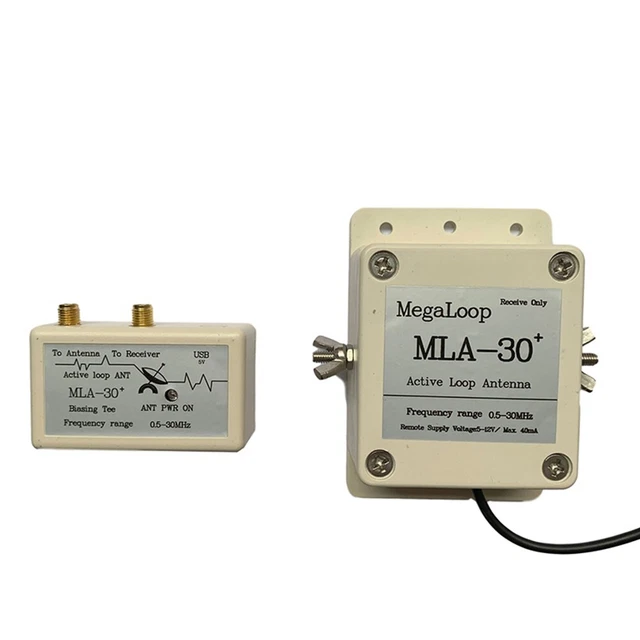 Antenne MLA-30+ Active - Réception Ondes Courtes 0.5-30MHz - Balcon/Toit