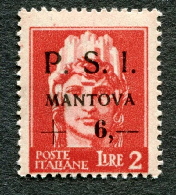 PSI MANTOVA Italy 2L - FIRST CITY-ISSUE after FALL OF FASCISM - MNH/OG 1945 (46)