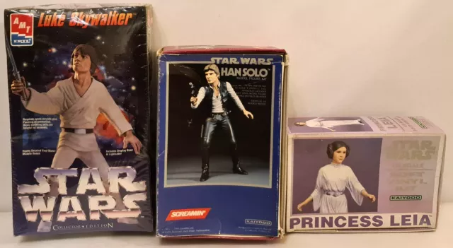 Star Wars: Prinzessin Leia, Luke Skywalker & Han Solo Modellbausätze