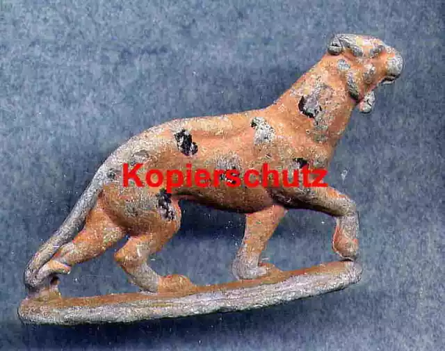 Zinnfigur - Gepard - bemalt - alt - groß