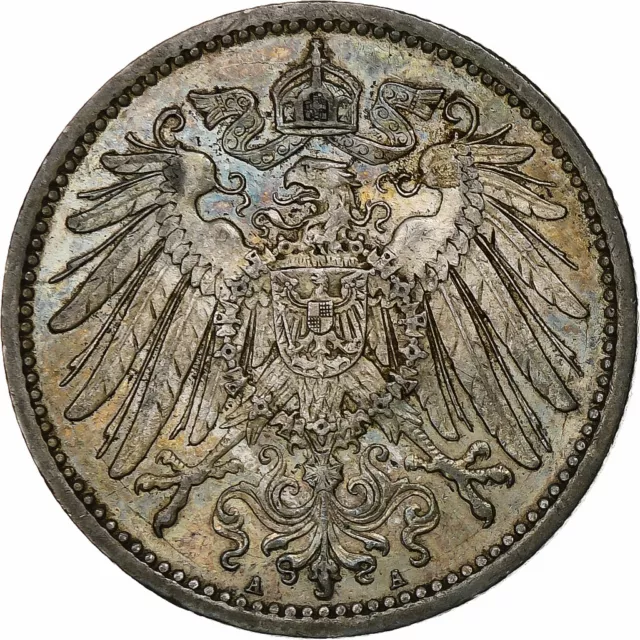 [#1114187] GERMANY - EMPIRE, Wilhelm II, Mark, 1914, Berlin, Silber, VZ, KM:14