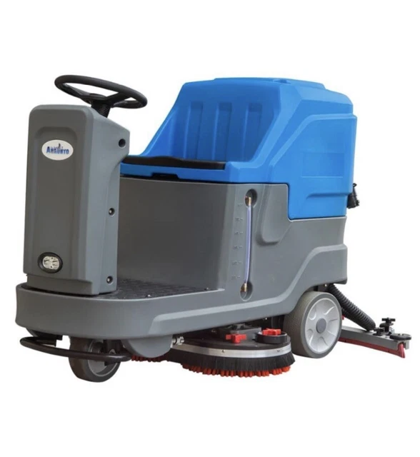 New Industrial Ride-On Floor Scrubber Commercial Grade Heavy Duty Machine 2023