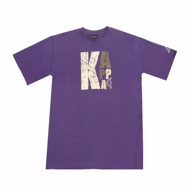 Kurzärmiges Fußball T-Shirt für Männer Kappa Sportswear Logo Lila