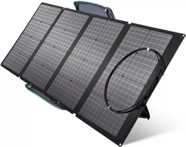 EcoFlow 160W Portable Folding Solar Panel Kit IP67 (open box + extension cable)