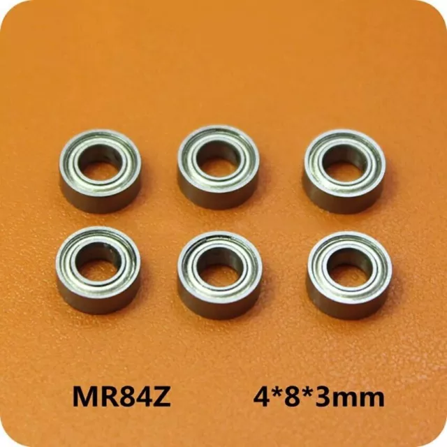 Mini Deep Groove Ball Double Shield Bearings MR84ZZ 4x8x3mm Bearing Steel