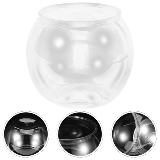 Ciotola Per Pesci Rotonda 12,5cm - Plastica Trasparente, Per Decorazione O Piccoli Pesci - Foto 11