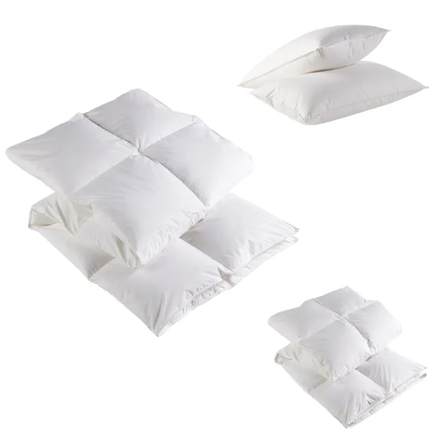 Christy Feather and Down Duvets Quilts | Single Double King Super King Pillow