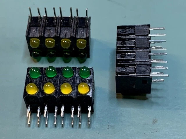 LOT OF (31) NEW LEDTRONICS 24PCT110T4-G/Y, T1 (3mm)  BI-Level LED GREEN / YELLOW