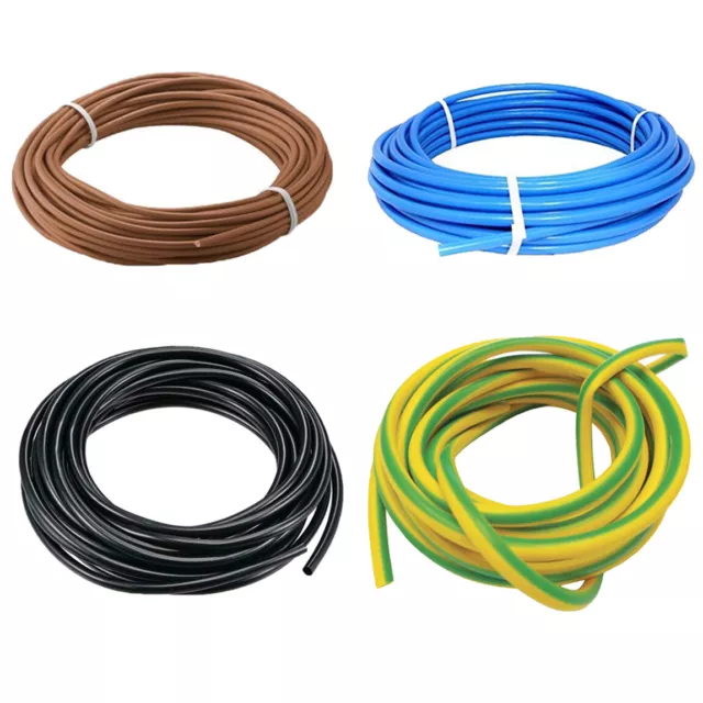 PVC Cable Sleeving Electrical Cable Wire Sleeving Tubing Black Earth Brown Blue