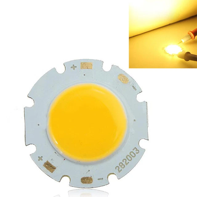 Lampada a luce super luminosa 3 W COB alta perline chip LED luce bianca calda Q6K1