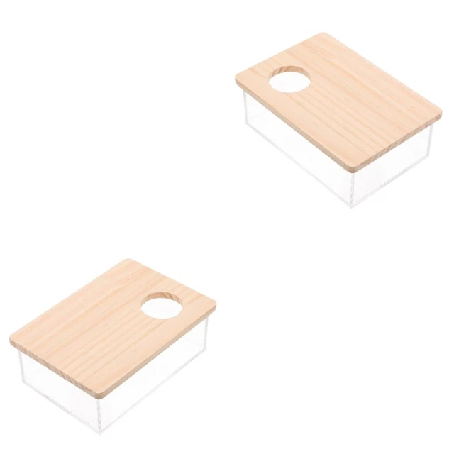 2x Juego de baño de arena de hámster Chinchilla baño de arena para hámster seres vivos ducha Wc