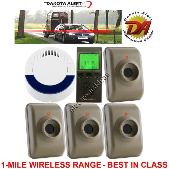 Dakota Alert Dcma-4000+Mtpr-4000 Wireless Alarm System-4 Sensors