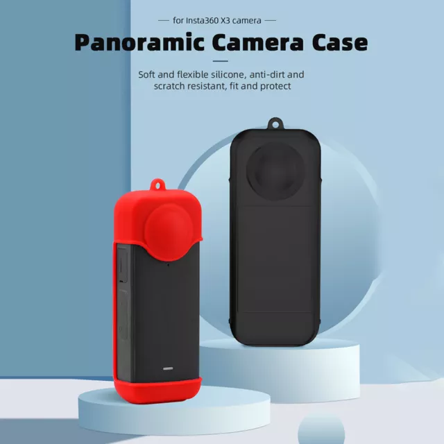 Silicone Body Protector Cover Anti Slip Camera Case Scratchproof for Insta360 X3 2