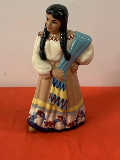 Ceramic Arts Studio  ---   Native - Indian Maiden Figurine  --  Betty Harrington