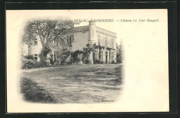 CPA Pessac-sur-Dordogne, Chateau La Tour Beaupoil 1907