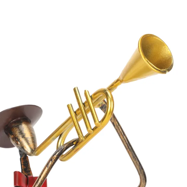 Trumpeter Figurine Trumpet Sculpture Fade Resistant Waterproof Attractive Office