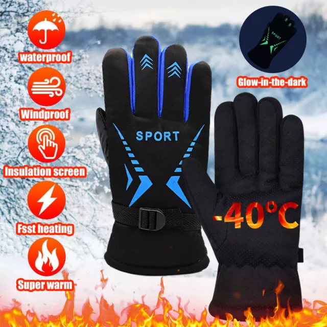 Winter Gloves Ski Snowboard.Snow Sports Thermal Waterproof Unisex.Men’s Women’s