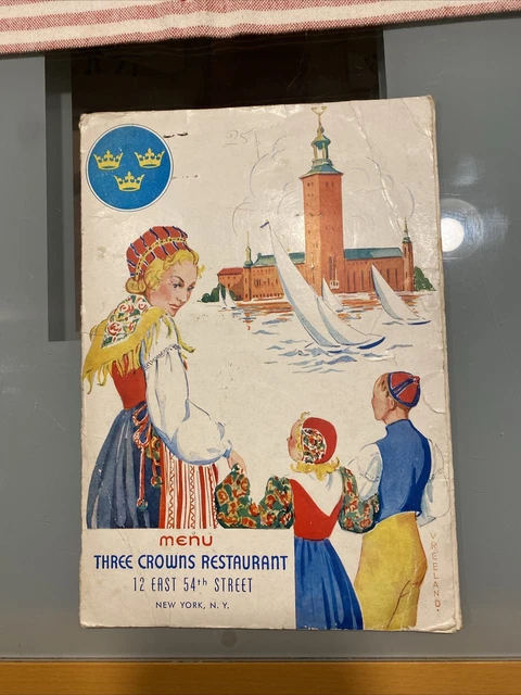Collectibles    Menu & Wine List. Dated  04/02/1951 from  famous NYC restaurant