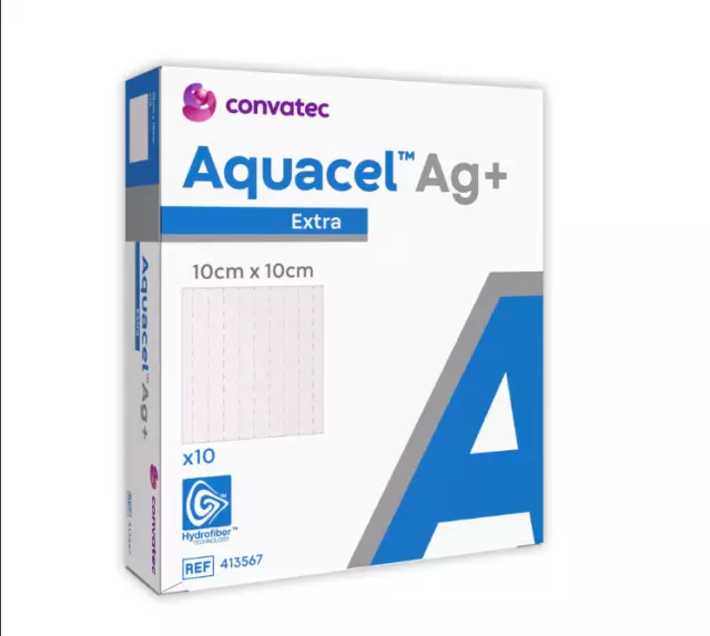 Convatec AQUACEL Ag+ EXTRA 10 CM X 10 CM