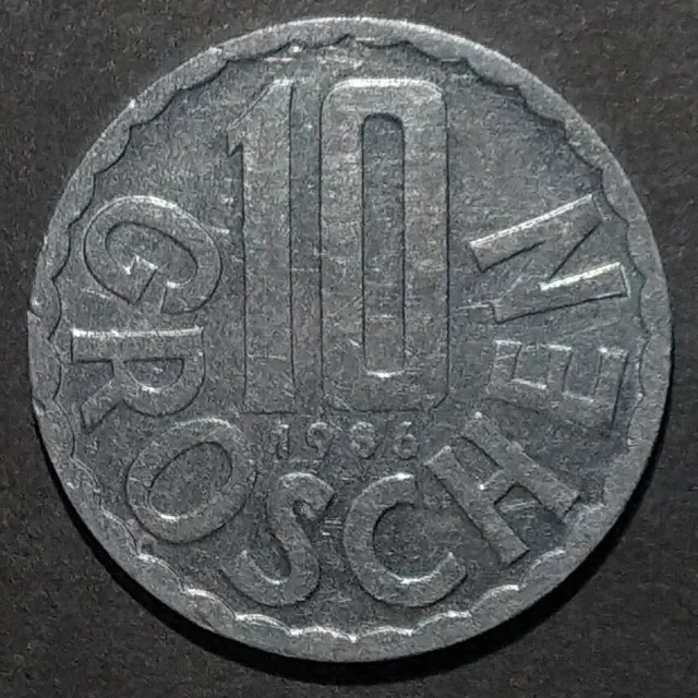 Austria 10 Groschen 1986 Coin