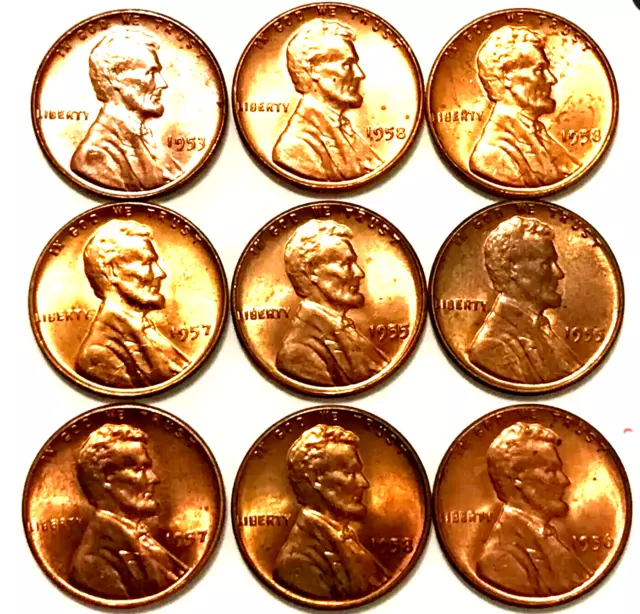 1943 pds To 1982 pds Lincoln Wheat Memorial Penny BU Gem 10 RANDOM coins Deals