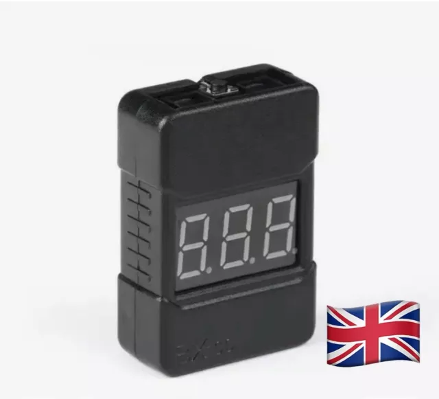 Lipo Battery Low Voltage Alarm And Cell Checker 1s-8s. UK SELLER, QUICK DELIVERY