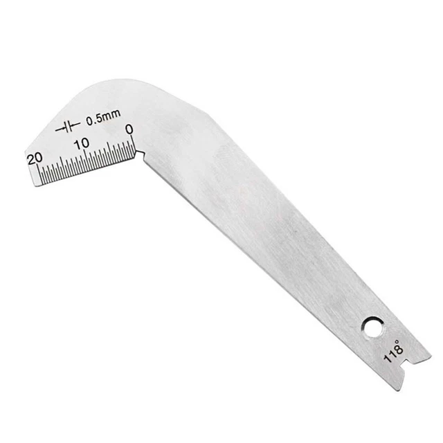 OUTIL 118 DEGRÉ Angle Calibre Angle Inspection Calibre Affûtage ...