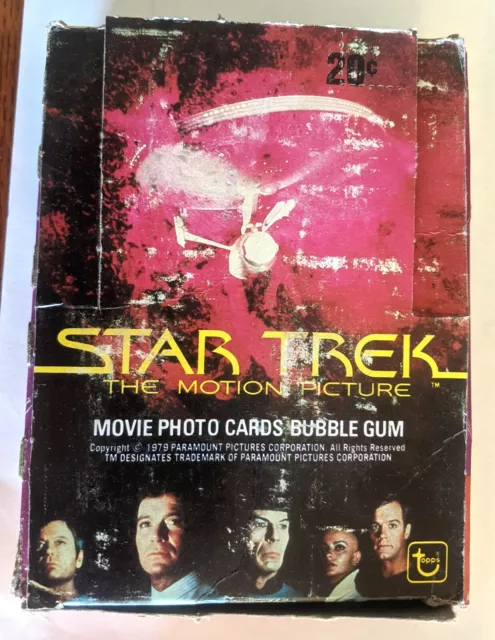 1979 Topps Star Trek The Motion Picture Trading Cards Wax Box of 36 Packs.