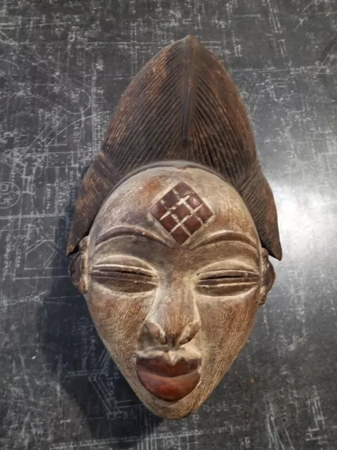 masque 2  africain PUNU - Gabon - Art tribal Pounou