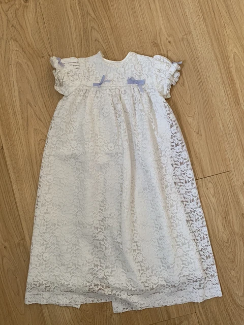 Abito da battesimo vintage ragazze ragazzi bianco battesimo abito bambino 6 mesi