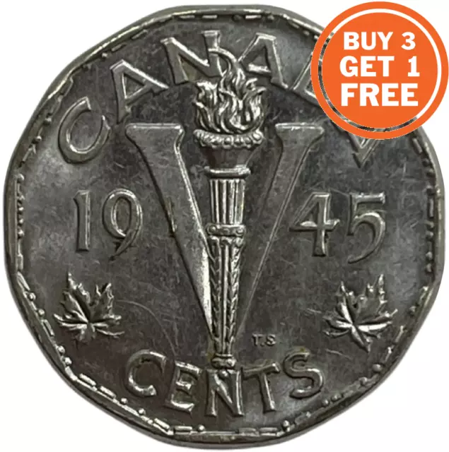 5 Canadian Cent  - Choose The Date 1944 - 1962 George Vi / Elizabeth Ii - Canada