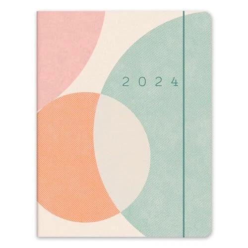 ORANGE CIRCLE STUDIO Planner 2024, Monthly Calendar, Cute Notebook for
