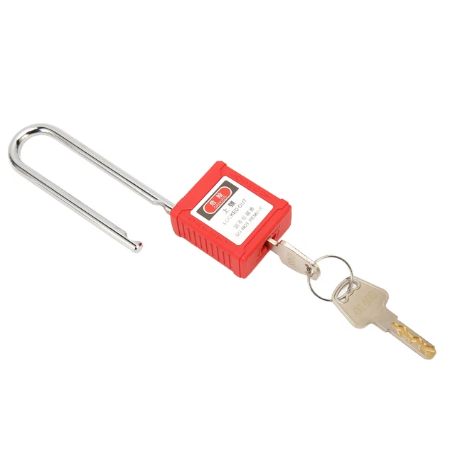 Blocco isolamento Tagout isolamento antipressione isolamento energetico fascio lungo antiruggine rosso