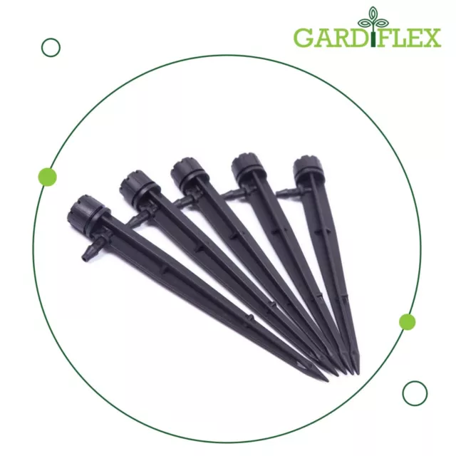 Gardiflex Garden Irrigation Adjustable Dripper/Sprinkler on Stake 360° 0-90 LPH