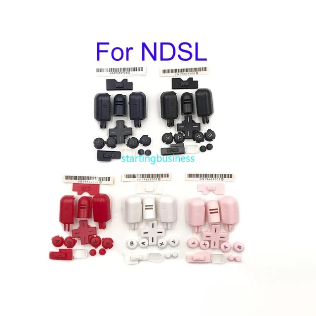 thumbnail image 2 of Black Full Button Set Replacement For Nintendo DS Lite NDSL – ABXY L R D-Pad 2 of 6
