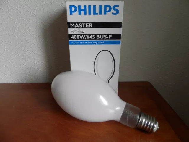 Lámpara elíptica recubierta Philips Master HPI Plus 400W/645 BUS-P