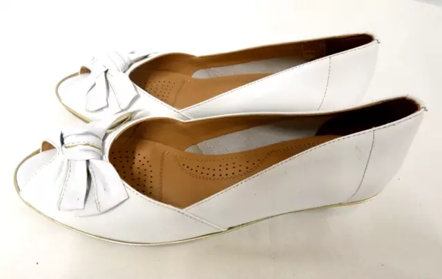 Van Dal Ladies Florida White Wedge Shoes  UK Size 4.5 D  (Hol)