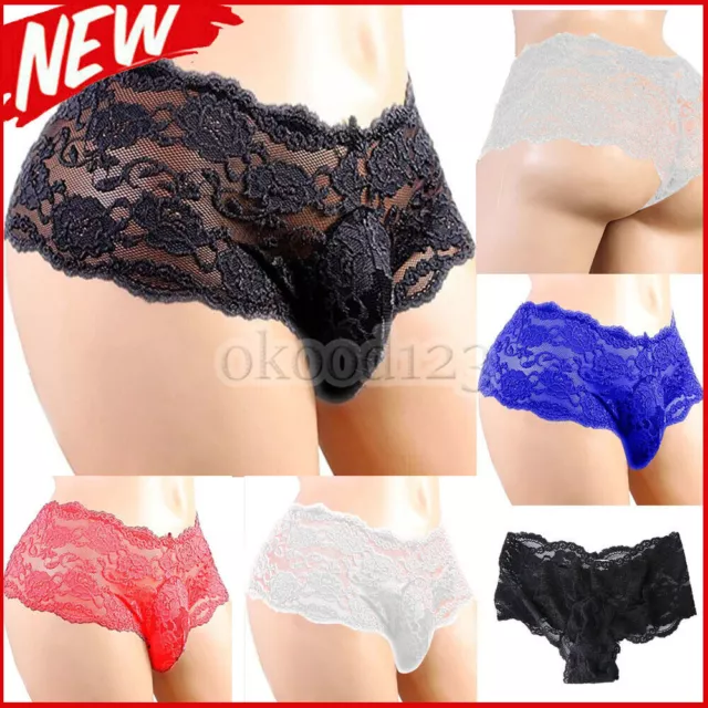 Sexy Mens Crotchless C-string Lingerie Invisible Underwear Thong Panty  Clubwear