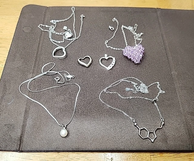 925 Sterling Silver Necklace Pendant Lot
