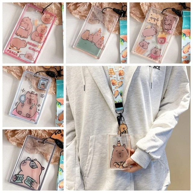 VPVMUKLRDK Cartoon Capybara Daypack Rugzak, Leuke Lichtgewicht, Kawaii Tas met Capybara Etui, Grote Capaciteit, Waterdicht (C), 29×16×46 cm/11.42×6.3×18.11 inch