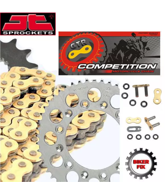 FITS BMW F650 GS 99-07 GOLD Extra Heavy Duty X-Ring Chain and Sprocket Kit Set