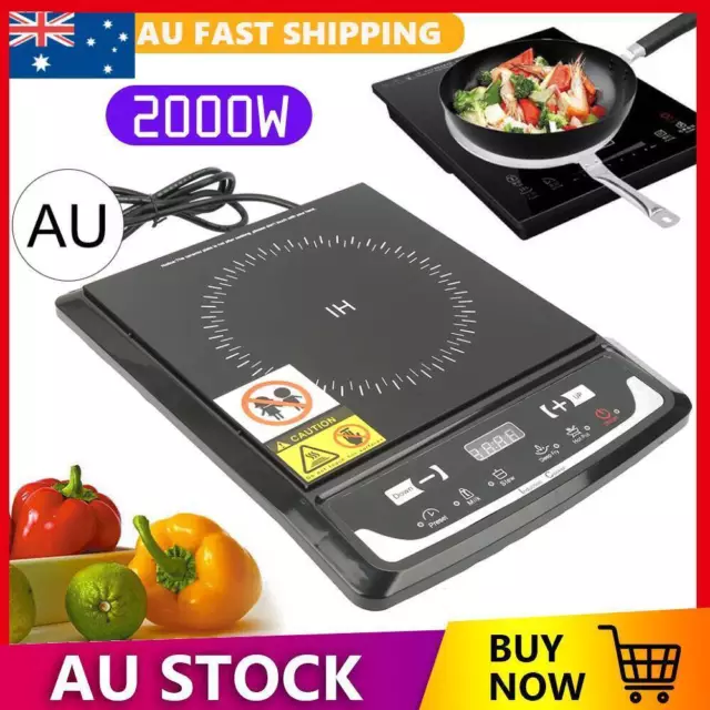 Electric Induction Cooktop Portable Ceramic Cook Top Kitchen Cooker Appliance
