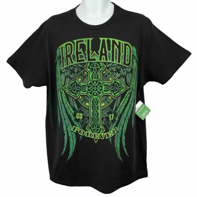 NEW! IRELAND PRIDE T Shirt/ Men’s (XL) Black 100% Cotton NWT / ST ...