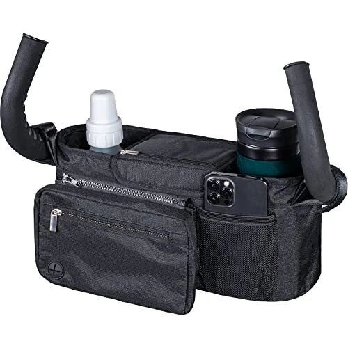 Lusso Gear Stroller Organizer With Cup Holder - Fits Strollers Stroller Acces...
