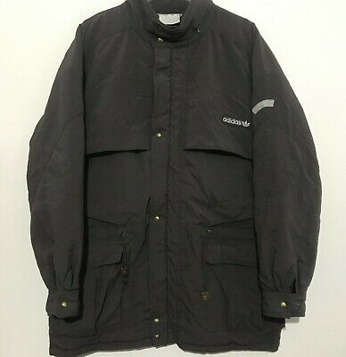 Vintage 1990s Adidas Coat Padded Lined Jacket Navy Men's XL