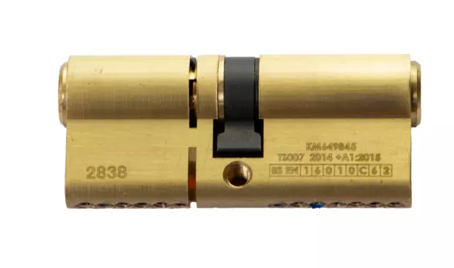 BKS 3Star Security Euro Cylinder - Snap and Drill Resistant - Nickel/ Brass